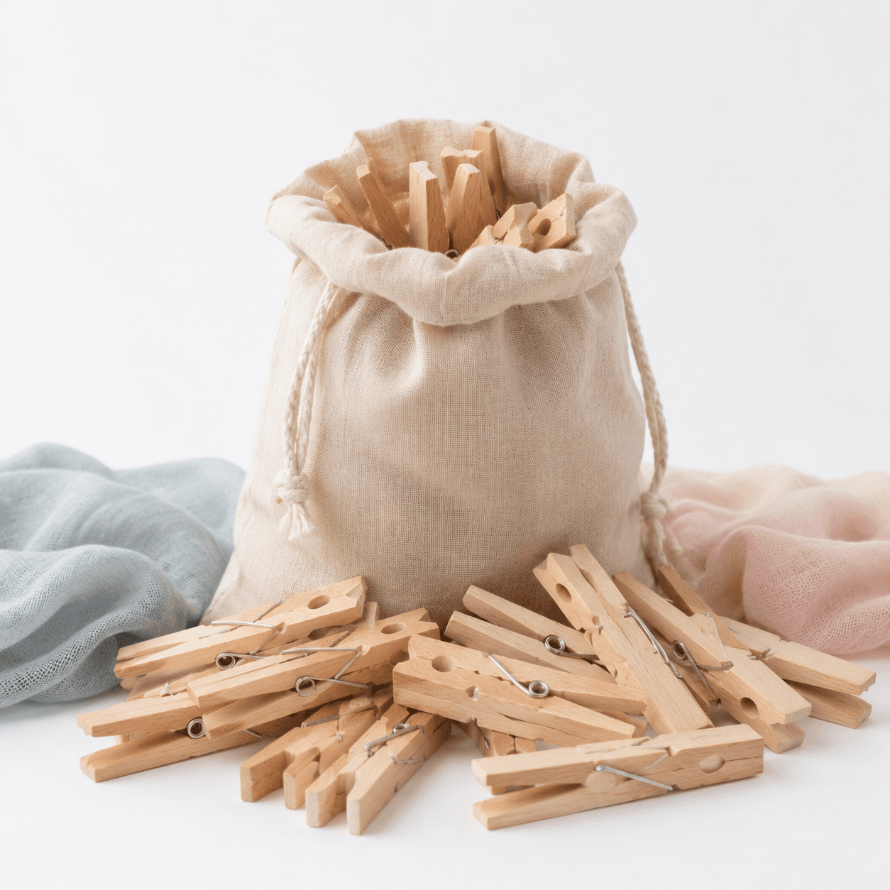 Wooden Clothes Pegs (100)